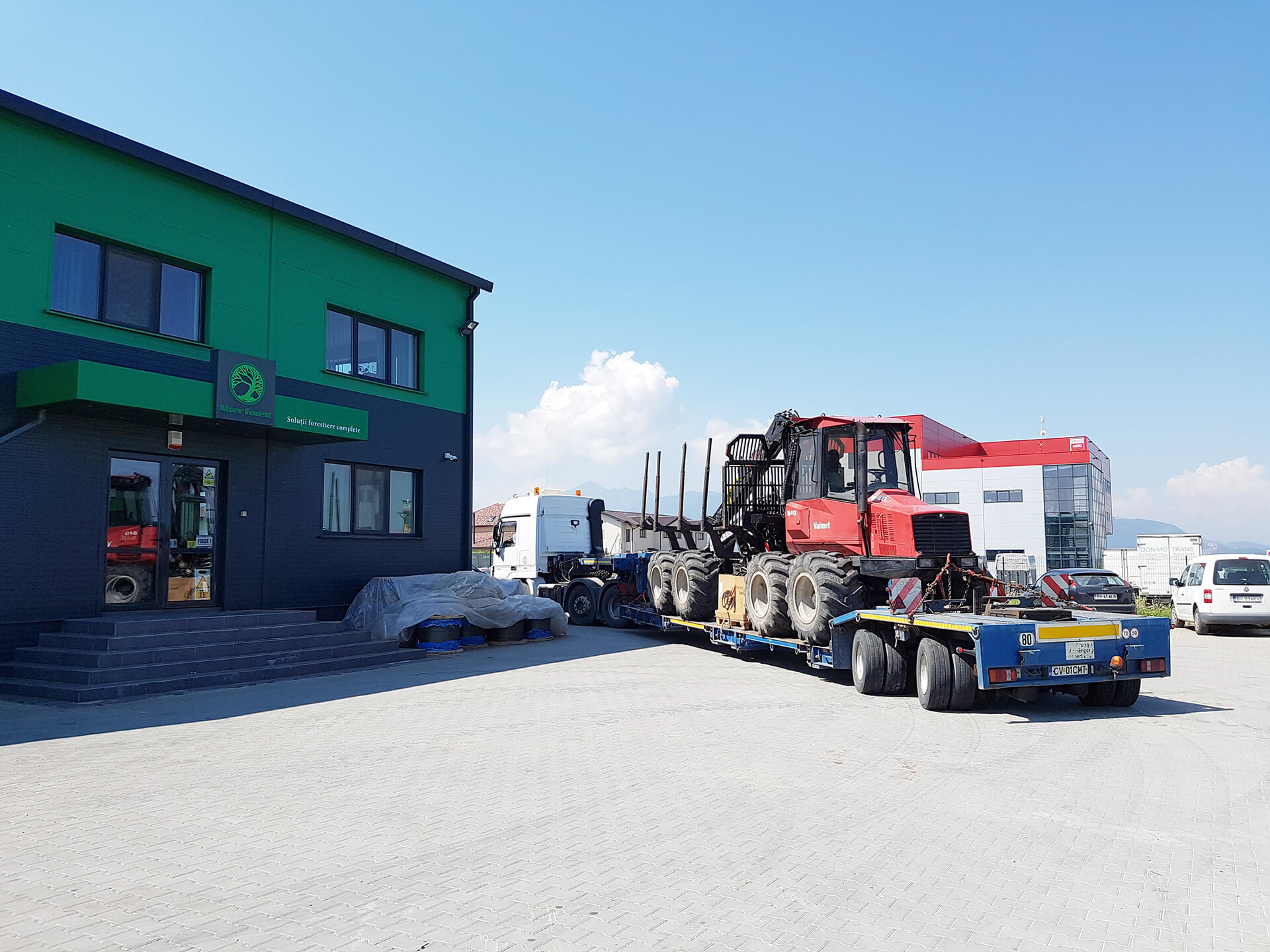 Forwarder Komatsu 840 reconditionat livrat in Vrancea