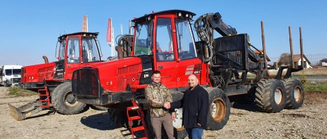 Forwarder Komatsu 855.1 livrat in Brasov