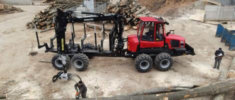 Forwarder Komatsu 875 livrat in judetul Bacău