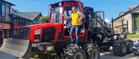 Forwarder Komatsu 855 livrat in Maramures