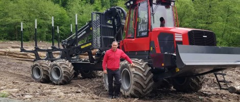 Forwarder Komatsu 875 livrat in Arad