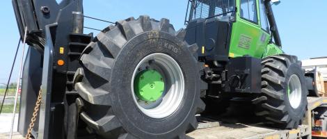 Skidder-ul Noe NF160S in drum spre clientul nostru din Onesti