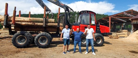 Forwarder Komatsu livrat in Covasna