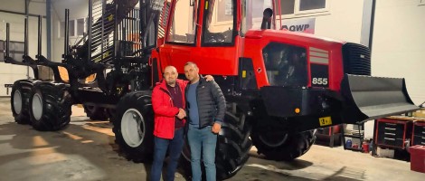 Forwarder Komatsu 855 livrat in Suceava