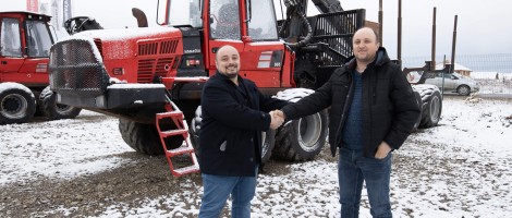 Forwarder Komatsu 865 livrat in Vrancea