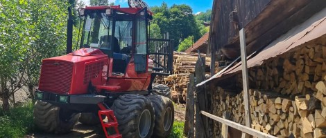 Forwarder Komatsu 840TX livrat in Cluj